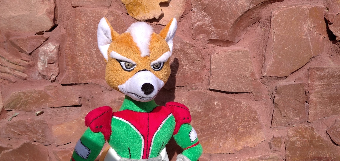 Fox. A Plush Toy Inspired by Fox Mccloud From the Star Fox - Etsy