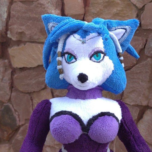 Plush toy inspired by Crystal Krystal from the Star Fox video game