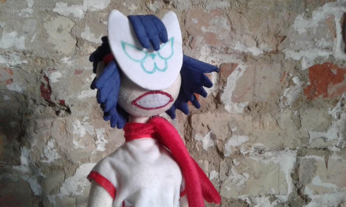 Noodle From the Gorillaz.custom Plush. Toy Made From Drawing. Etsy