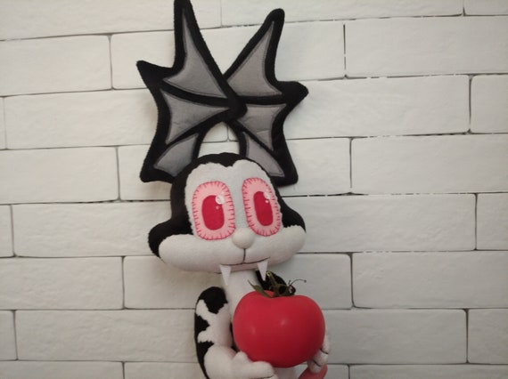 Banicule Rabbit Vampire. Bunny Bunnicula Plush. It is a Sample 