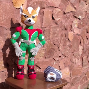 Fox. A Plush Toy Inspired by Fox Mccloud From the Star Fox Video Game