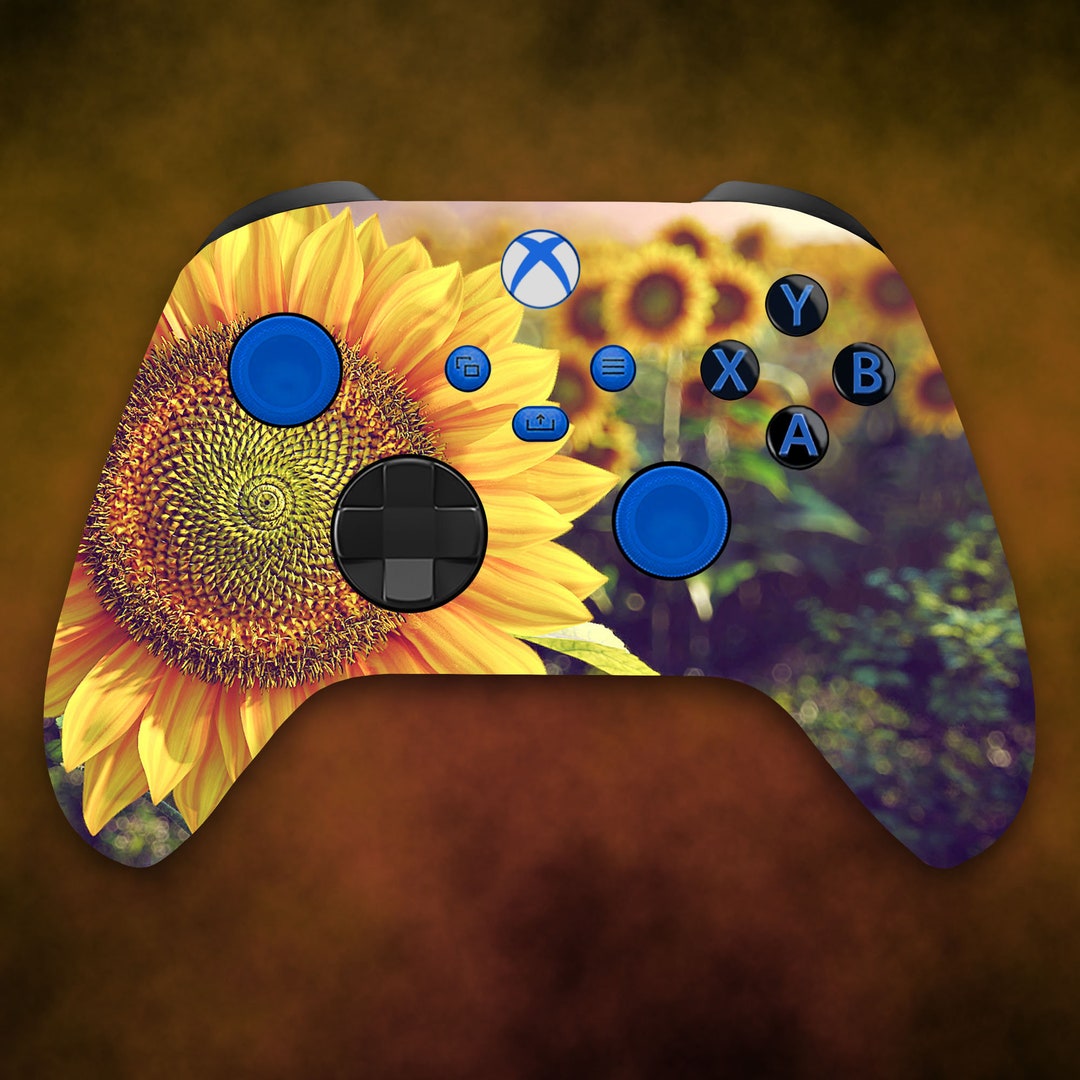 Sunflower Custom Wireless Controller for Xbox or PC Etsy