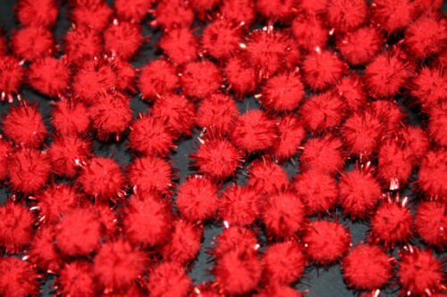 100 Pcs 10mm Fluffy Craft Pompoms Mini Pom Poms Card Making Arts Kids UK 