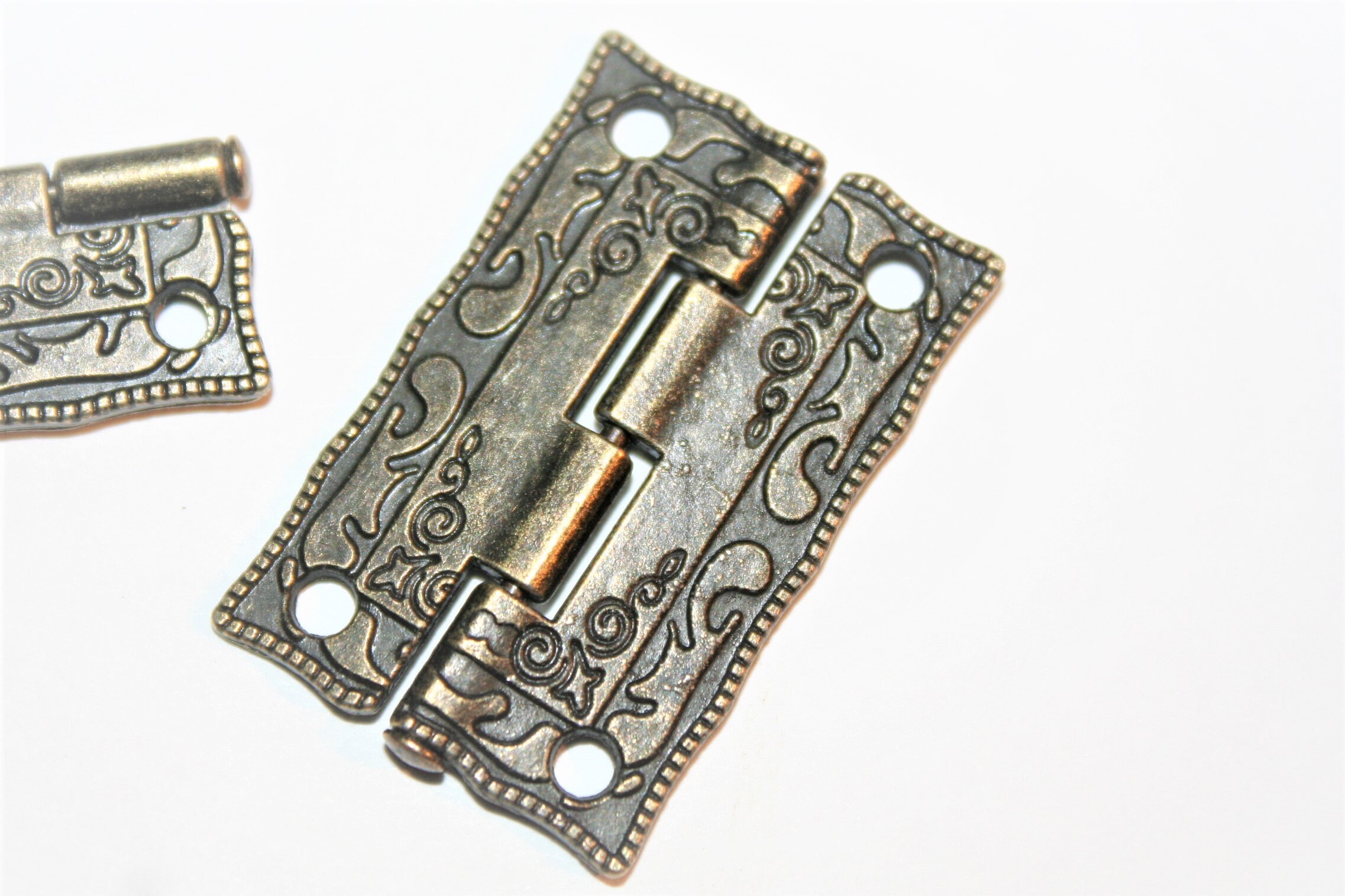 35x23mm Mini Box Hinges Decorative Antique Etsy