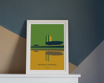 Printable Poster- National Congress, Brasilia