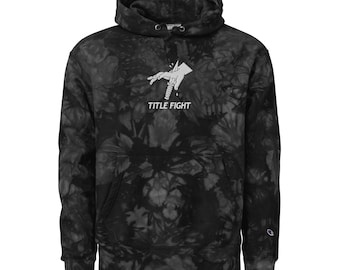 Title Fight - Unisex Champion tie-dye embroidered hoodie