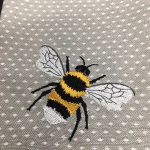 Bumble Bee towel with embroidery