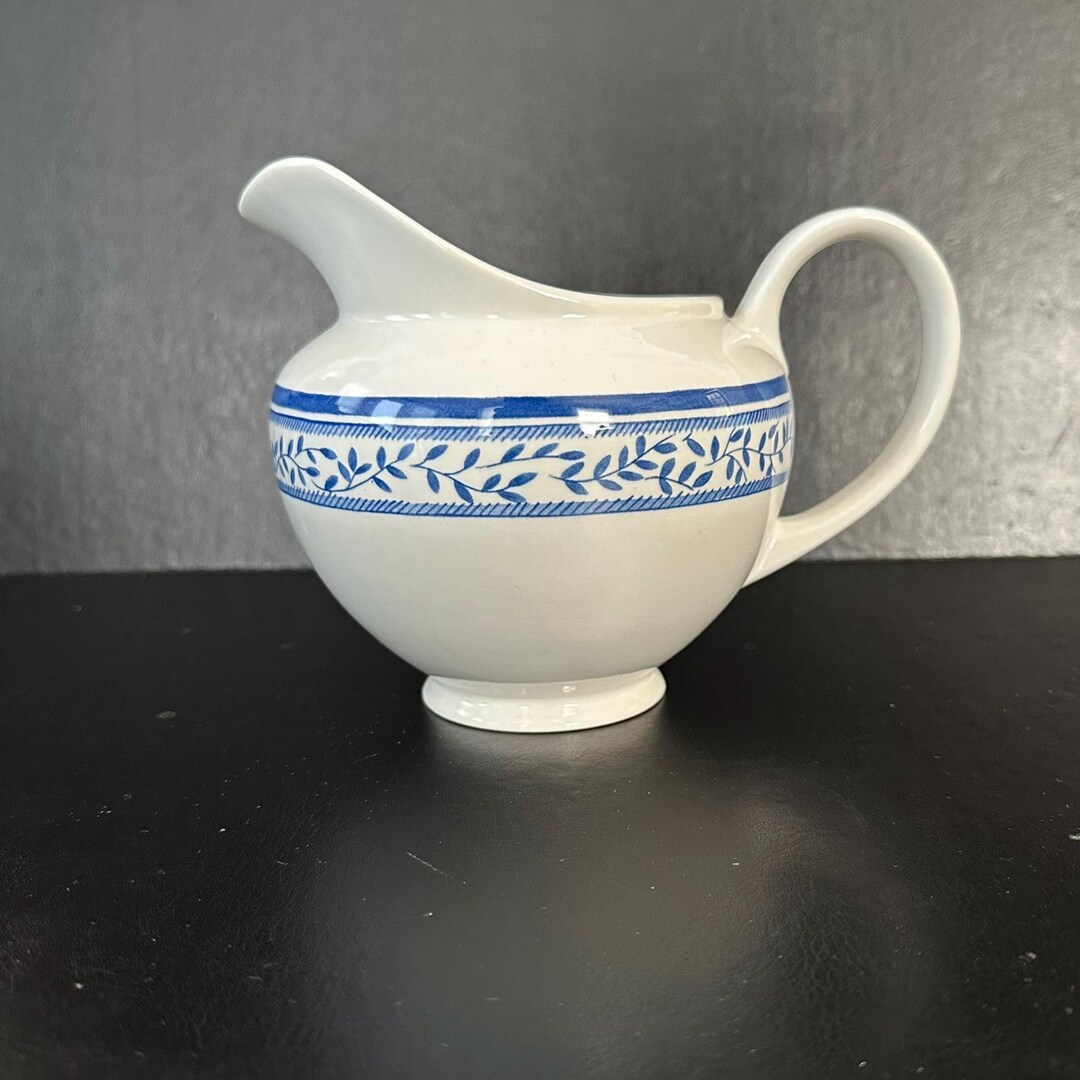 Johnson Brothers Chelsea Rose Blue White Pitcher Vintage English ...