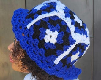 Granny Square Crochet Hat