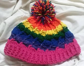 Crochet Spiral Shell Stitch Hat