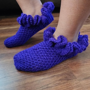 Crochet Ruffle Socks