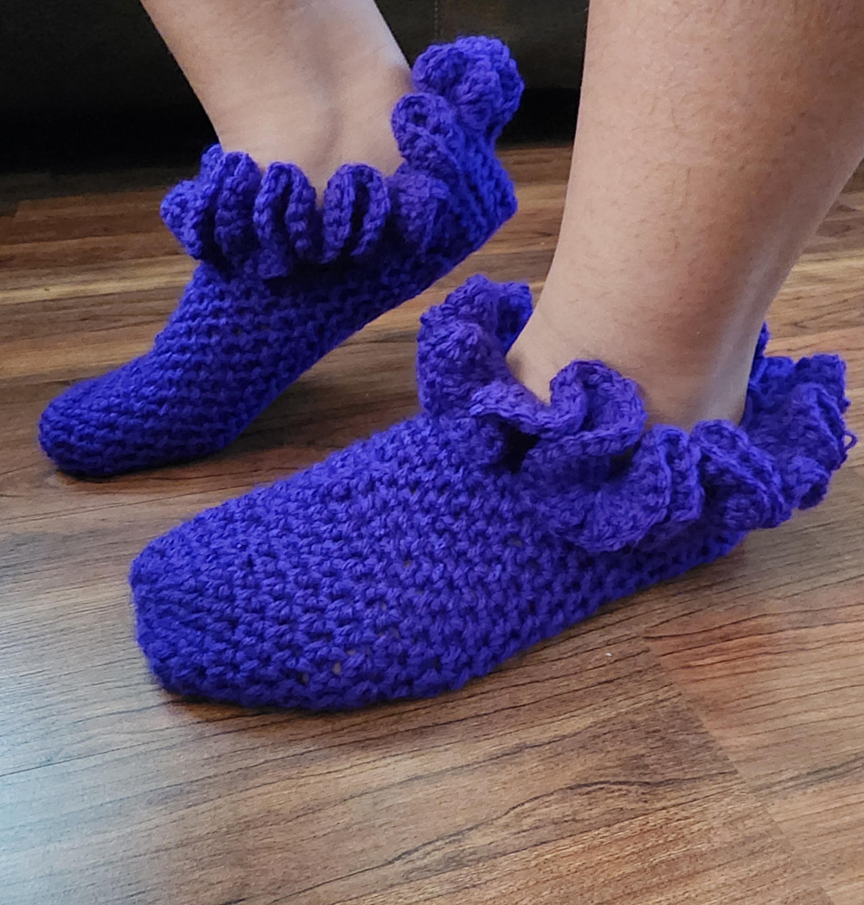 Crochet Ruffle Socks