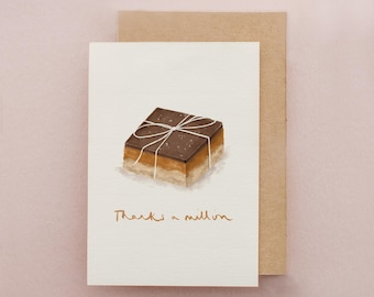 Thank You Card, Millionaire Shortbread, Thanks a Million, Cake, Baking