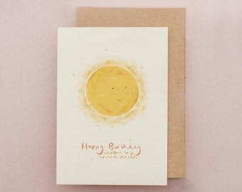 Birthday Card, Sunshine, Trip Around the Sun, Friendship Card
