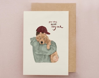 Father's Day Card, Dog Dad, Cards for Dads, Dog-Lovers