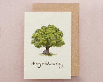 Father's Day Card, Nature Lovers, Cards for Dads, Oak Tree