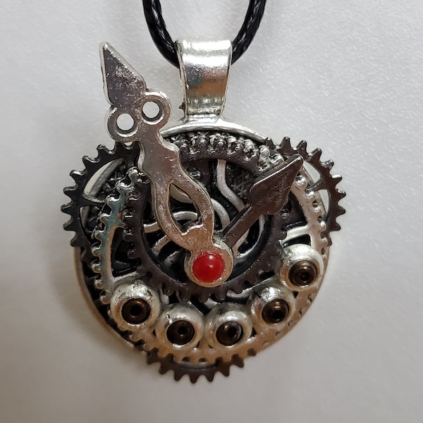 Pendentif  "steampunk "Horloge" - PDT44