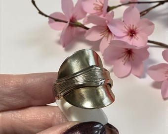Anillo de cuchara reciclada, ¡joyería hecha a mano! Upcycling, idea de regalo