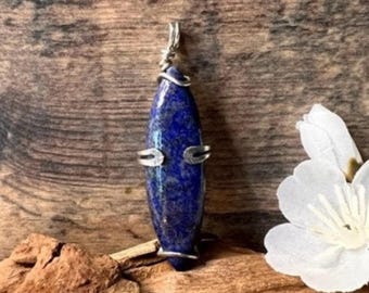 Lapis Lazuli pendant, unique handmade jewelry