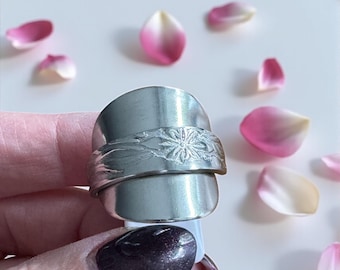 Anillo de cuchara reciclada: ¡Joyería hecha a mano! Supra-reciclaje, idea de regalo