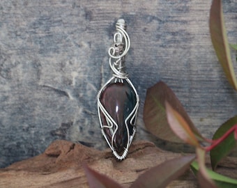 Bloodstone Jasper Pendant - Bloodstone Jasper, unique jewelry