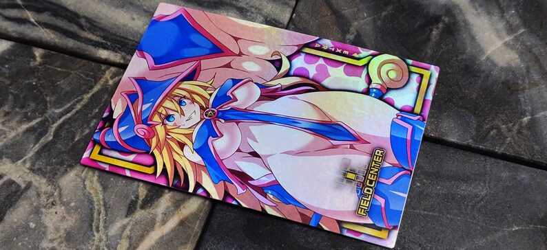 LEWD Yu-Gi-Oh Dark Magician Girl holographic Field Center | Etsy