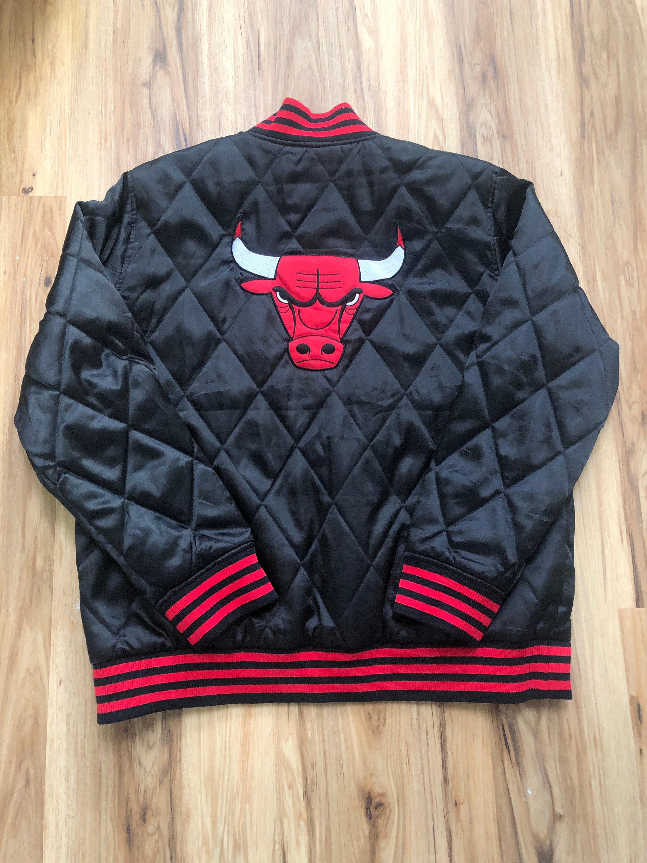 Vintage Chicago Bulls Black Adidas Button-Up Jacket Mens Size | Etsy