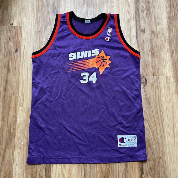 Retro Charles Barkley #34 Phoenix Suns Basketball Jersey Black