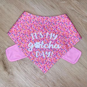 Gotcha day Bandana | Birthday bandana | Gotcha Day Dog Accessories | Birthday Dog Bandana |