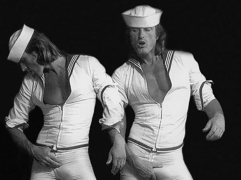 Twins Gay Sailors Vintage Photo 1970s Print Male Erotica Male Etsy 