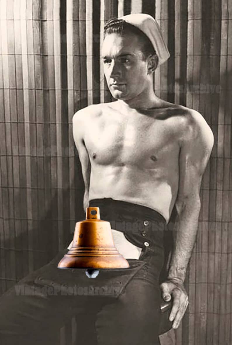 Male Nude Sailor Back Home Vintage Photo 1940s Gay Print Wall Etsy