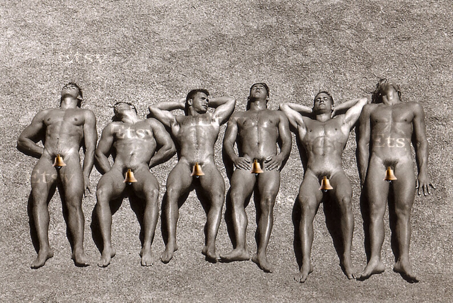 Vintage male nudists