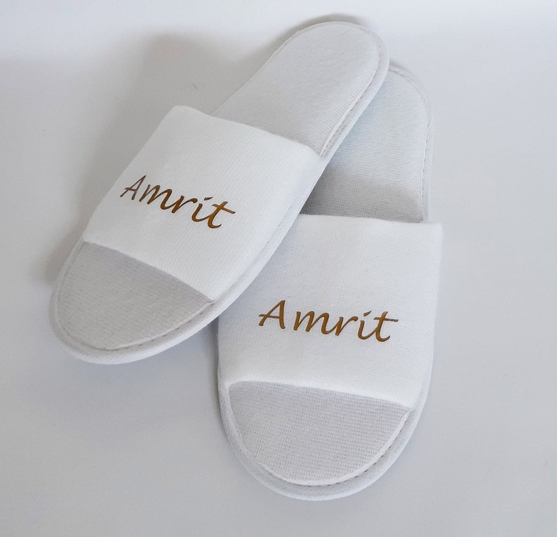 Personalised Spa Slippers Etsy UK