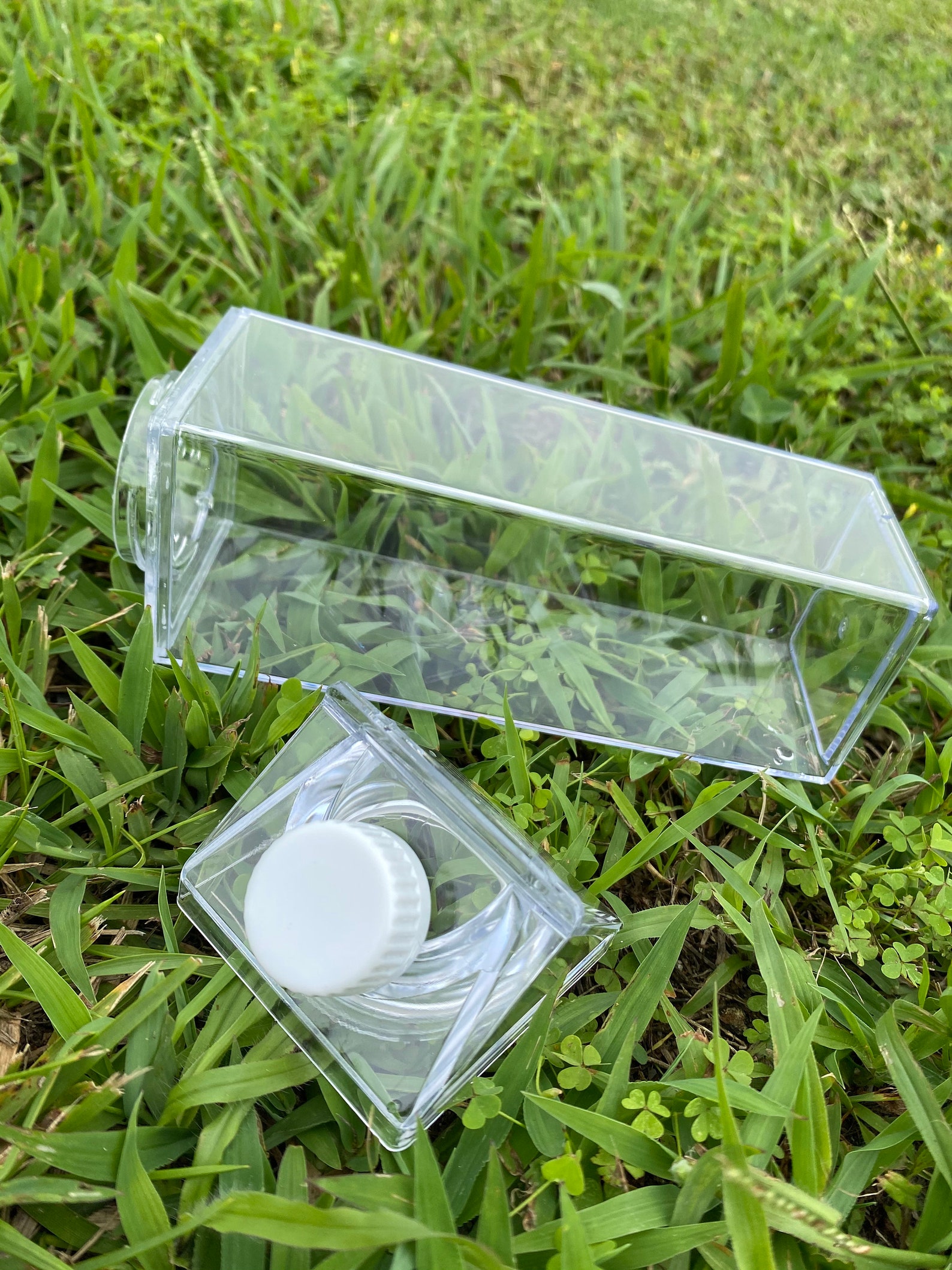 CLEAR Milk Carton Water Bottle | Etsy