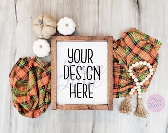 Fall Frame Mockup Etsy