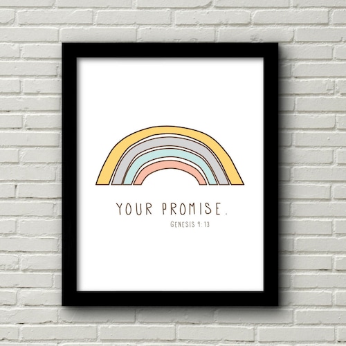 Bible Verse Printable Your Promise Nursery Printable - Etsy