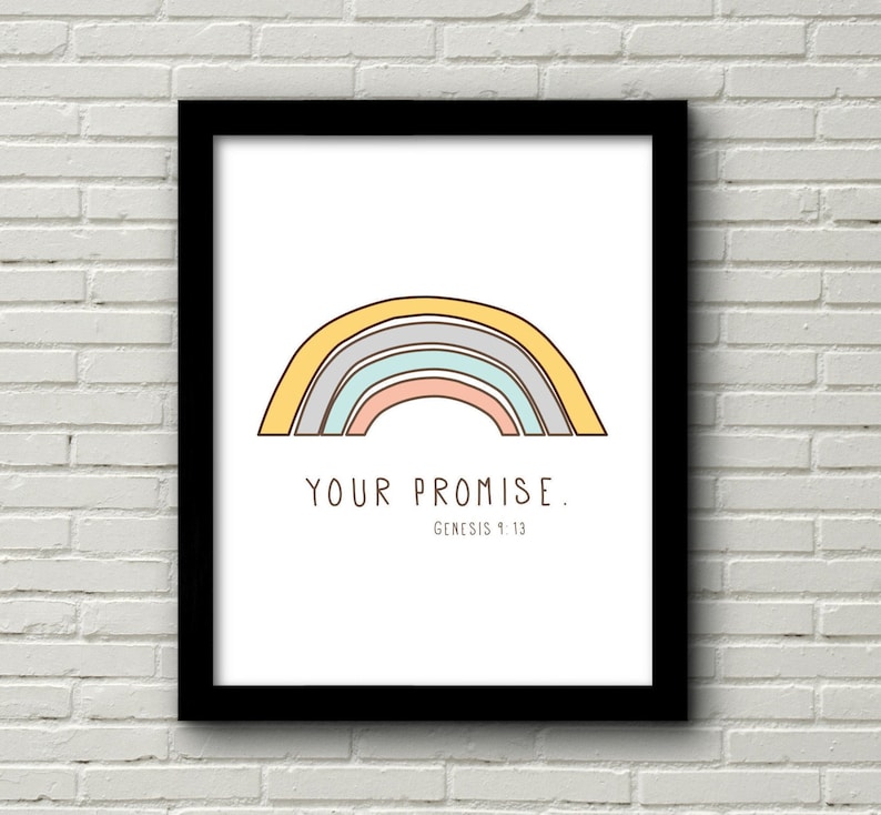 Bible Verse Printable Your Promise Nursery Printable | Etsy