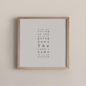 Psalm 113:3 Poster Print