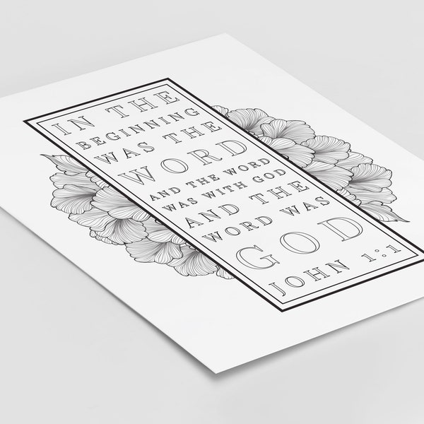 John 1 1 - Etsy