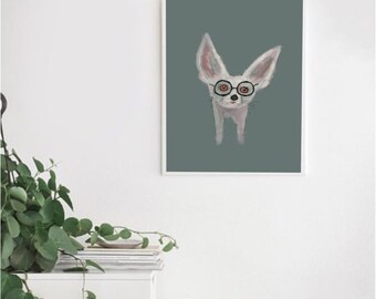 Fennec Fox Art Print