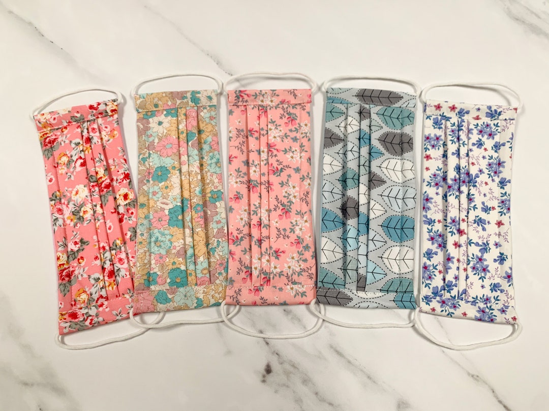 TRIPLE LAYER Face Mask Filtered Face Mask Cloth Fabric Face Etsy
