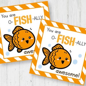 Jesteś o-FISH-ally niesamowity Etykieta do wydrukowania - Etykieta na prezent sportowy - Team Treats