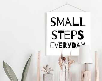 Small Steps Poster - Etsy