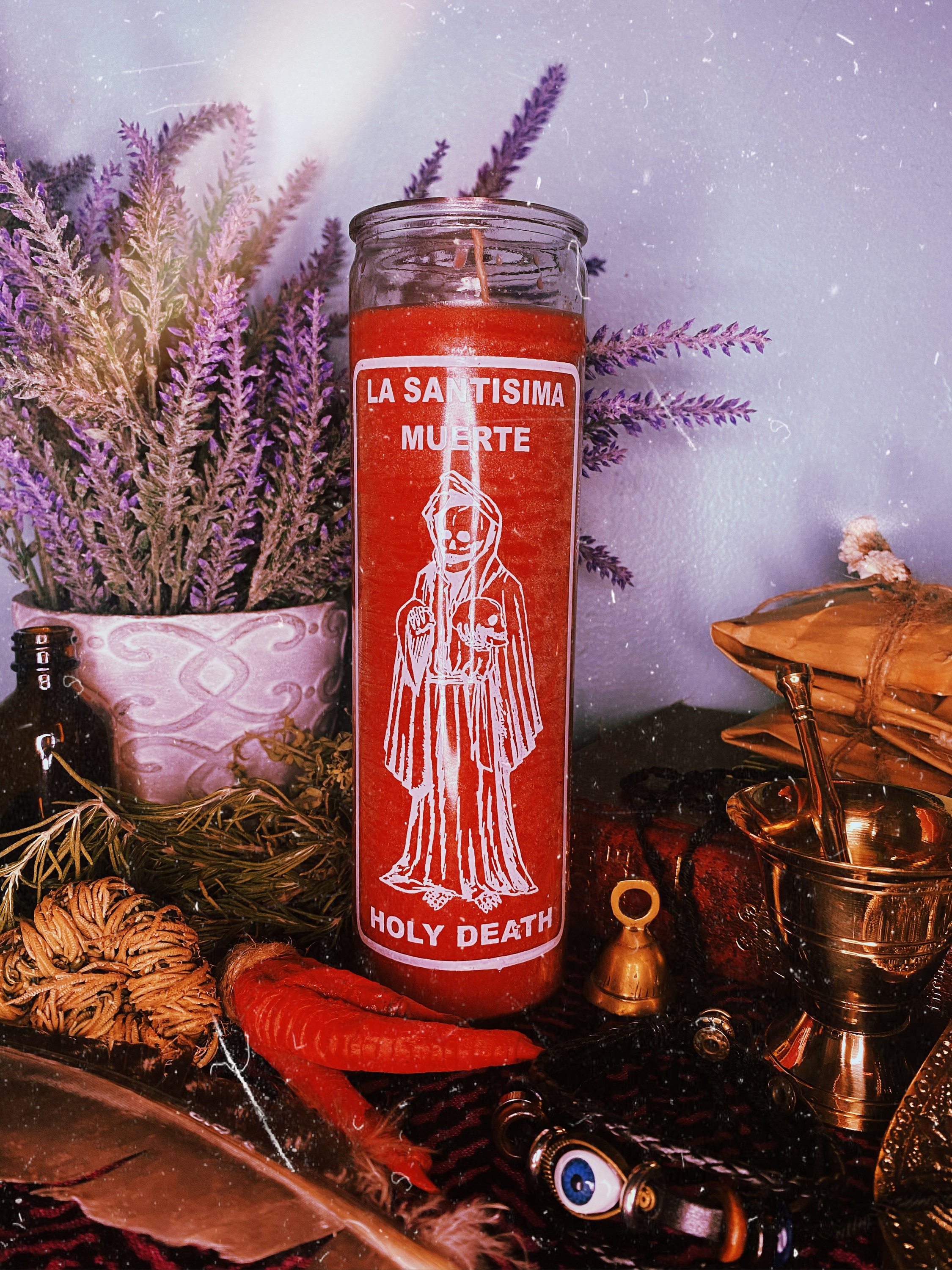 Santa Muerte Candle Etsy