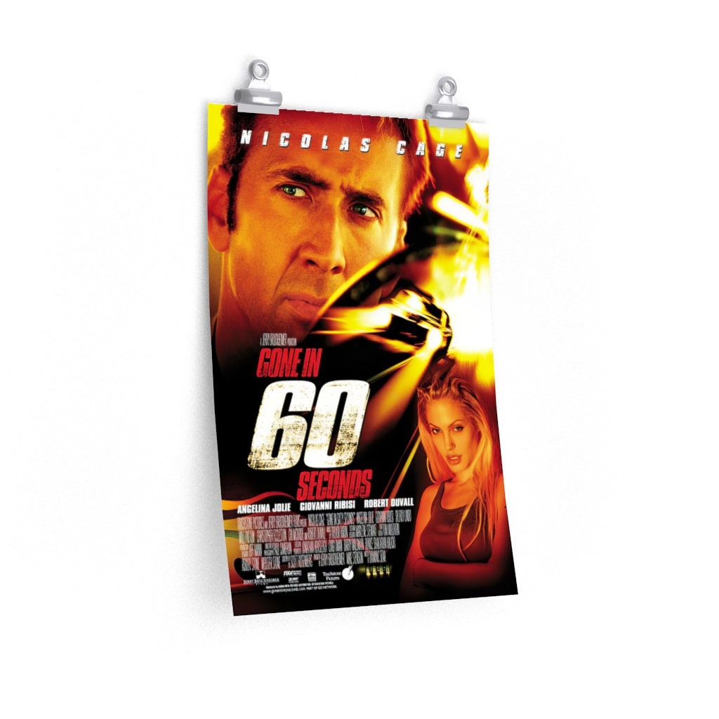 Gone In 60 Seconds 2000 Vintage Movie Poster Retro Movie Etsy