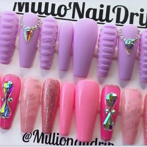 Build Your Bundle, Gel Press On Nails, Wholesale Nails, Nail Bundle, Long, Short, Trendy Nails image 3