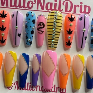 Build Your Bundle, Gel Press On Nails, Wholesale Nails, Nail Bundle, Long, Short, Trendy Nails image 5