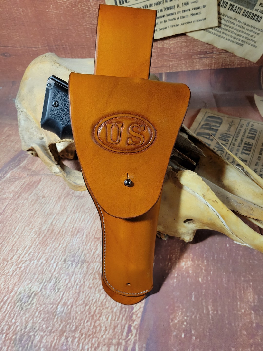 Handmade Leather 1911 Holster, Cavalry Style, M1916, Military Etsy
