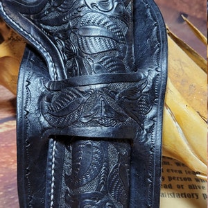 Mexican loop holster for Ruger Wrangler or Heritage Rough Rider 5.5" or shorter barrel image 7