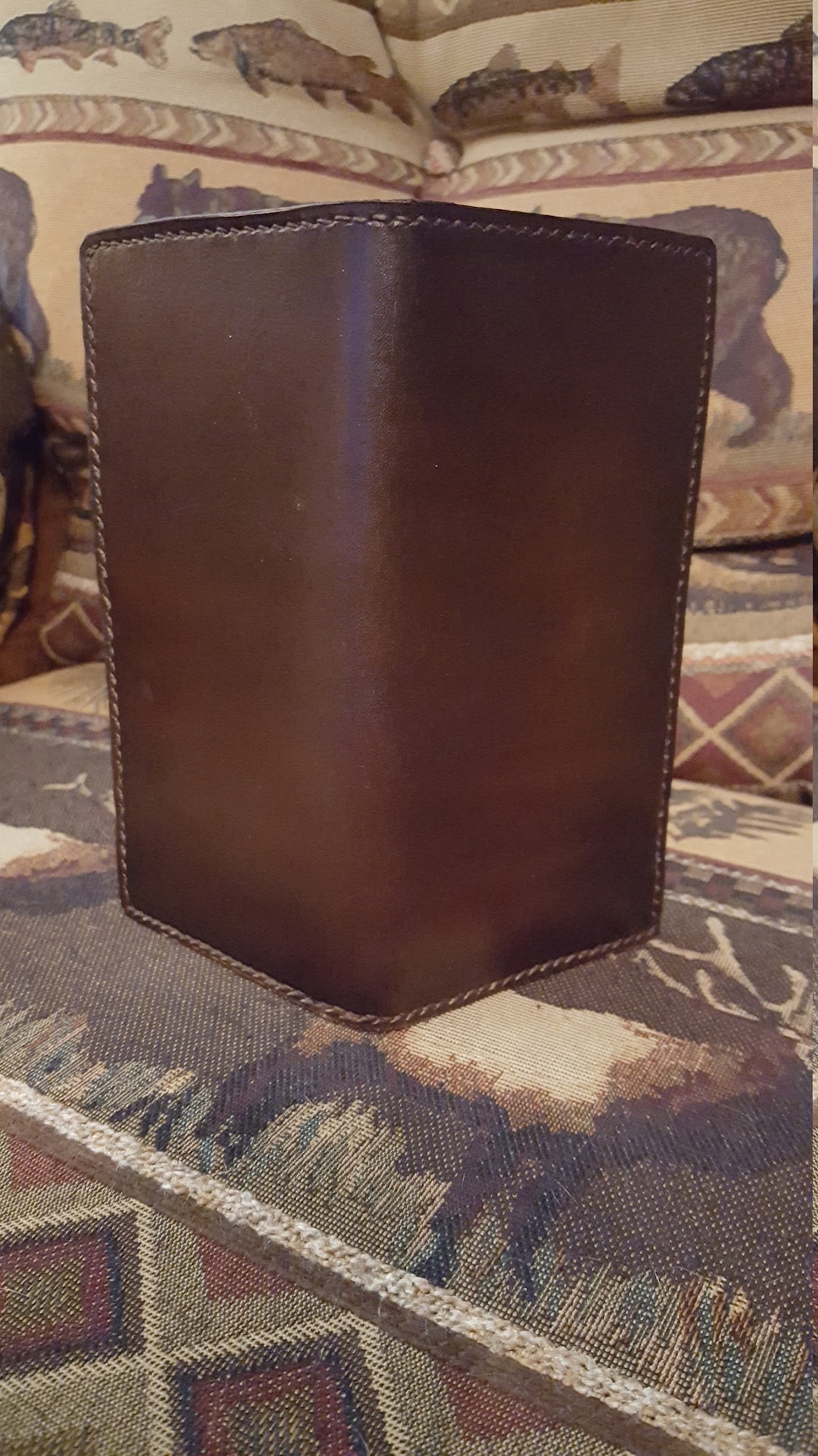 Roper Rodeo Wallet Handmade Leather Roper Wallet, Cowboy Style, Chocolate Brown - Etsy